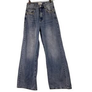 Twelve by Ontwelfth Women's Wide Leg Cotton Flare Jeans Size 26